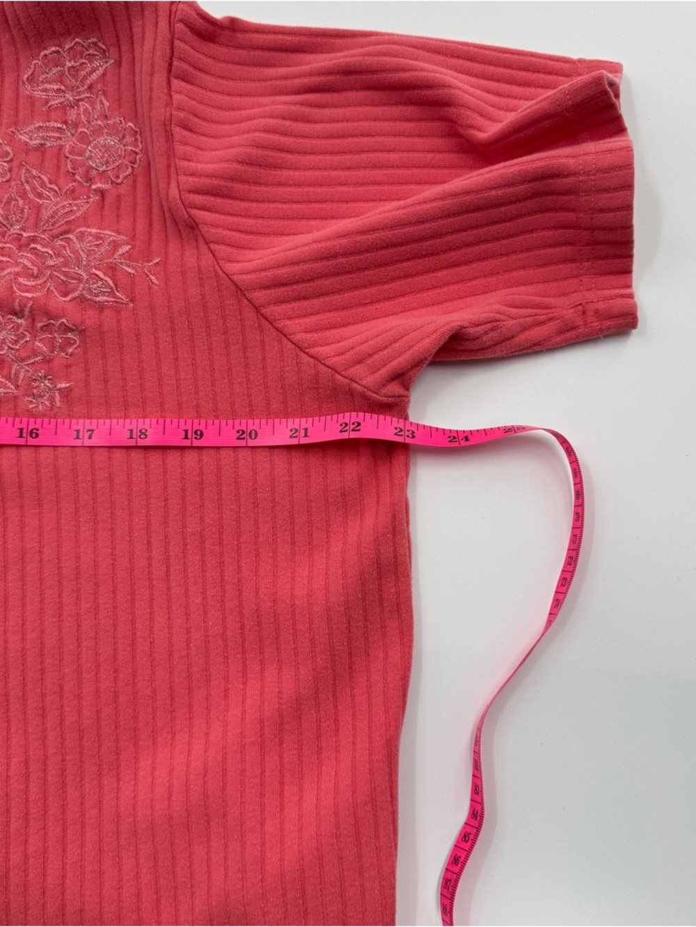 Main Street Y2K Pink Embroidered Top – Women’s XL - Picture 7 of 7